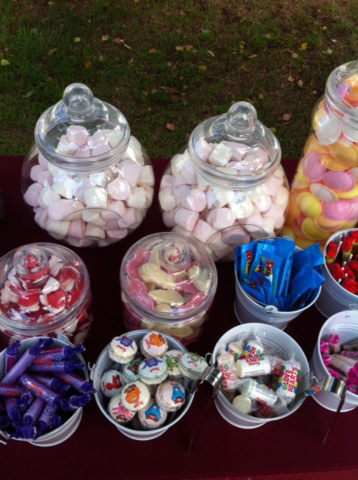 We can supply with delicious sweets or handmade treats like fudge, florentines, truffles, chocolate lollies and marshmallows dipped in chocolate or just yummy sweets.