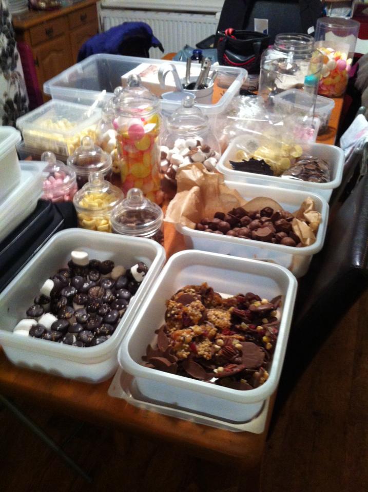 Some handmade chocolate treats that are available to have when you hire our candy cart